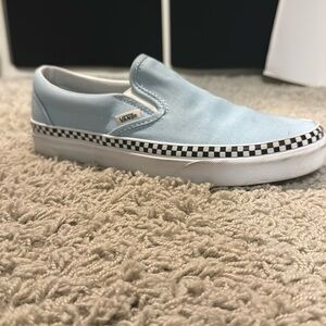 Slip on blue canvas vans